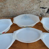 Oval dishes various models - arcopal - 70s - authentic vintage