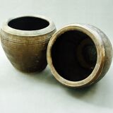 Lot of two big pots/cache Asian pots Vietnam