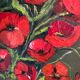 Bouquet de coquelicots huile sur toile