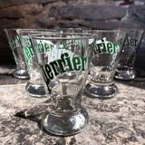 Set of 6 Perrier glasses