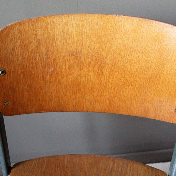 4 Northheler vintage school chairs