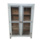 Armoire garde manger ancien patiné