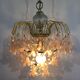 Pink flowers tassel chandelier
