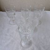 6 stemmed glasses