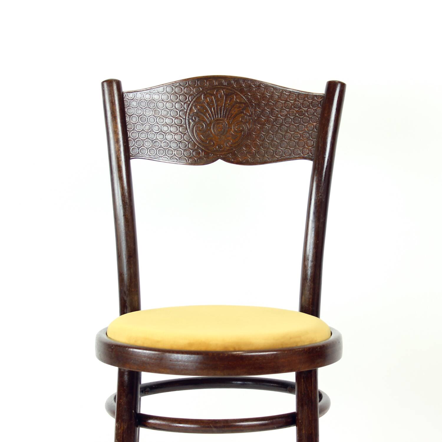 Vintage Bentwood Chair, Thonet Design, Czechoslovakia 1940s