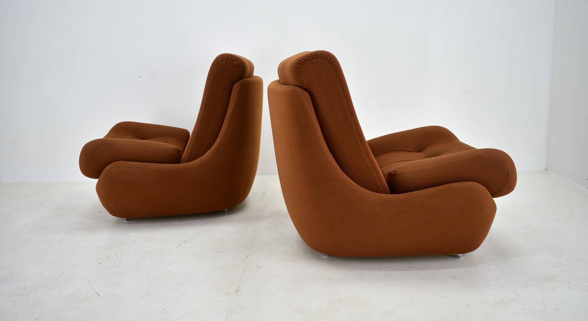 Pair of vintage mid-century Atlantis armchairs, 1960s