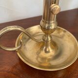 Pair of brass candle holders