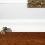 Small white and grey wooden dressing table