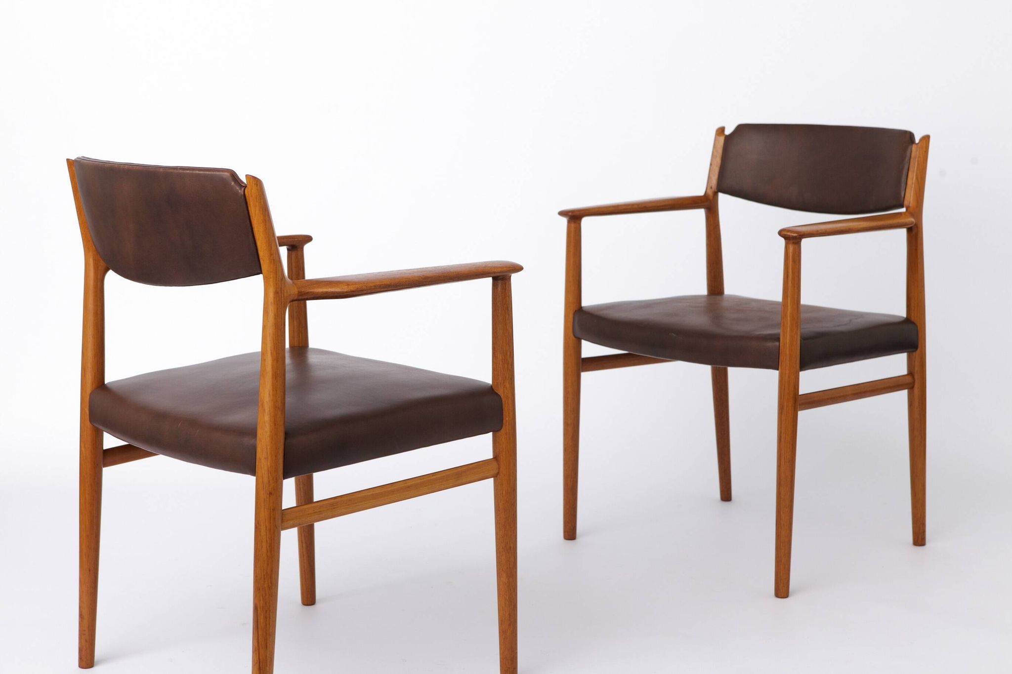 Pair of Arne Vodder Model 418 Armchairs, 1960s Danish Mid Century Teak