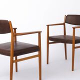 Pair of Arne Vodder Model 418 Armchairs, 1960s Danish Mid Century Teak