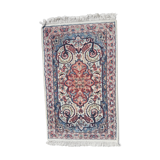 Iranian silk carpet handmade 76x131cm