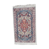 Iranian silk carpet handmade 76x131cm