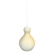 Suspension in vintage mid-century yellow vanilla opaline.