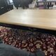 Black wood and oak coffee table – 4 storage drawers