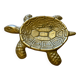 Vide poche vintage tortue en laiton
