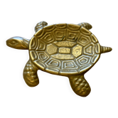 Vintage brass turtle pocket emptier