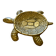 Vide poche vintage tortue en laiton