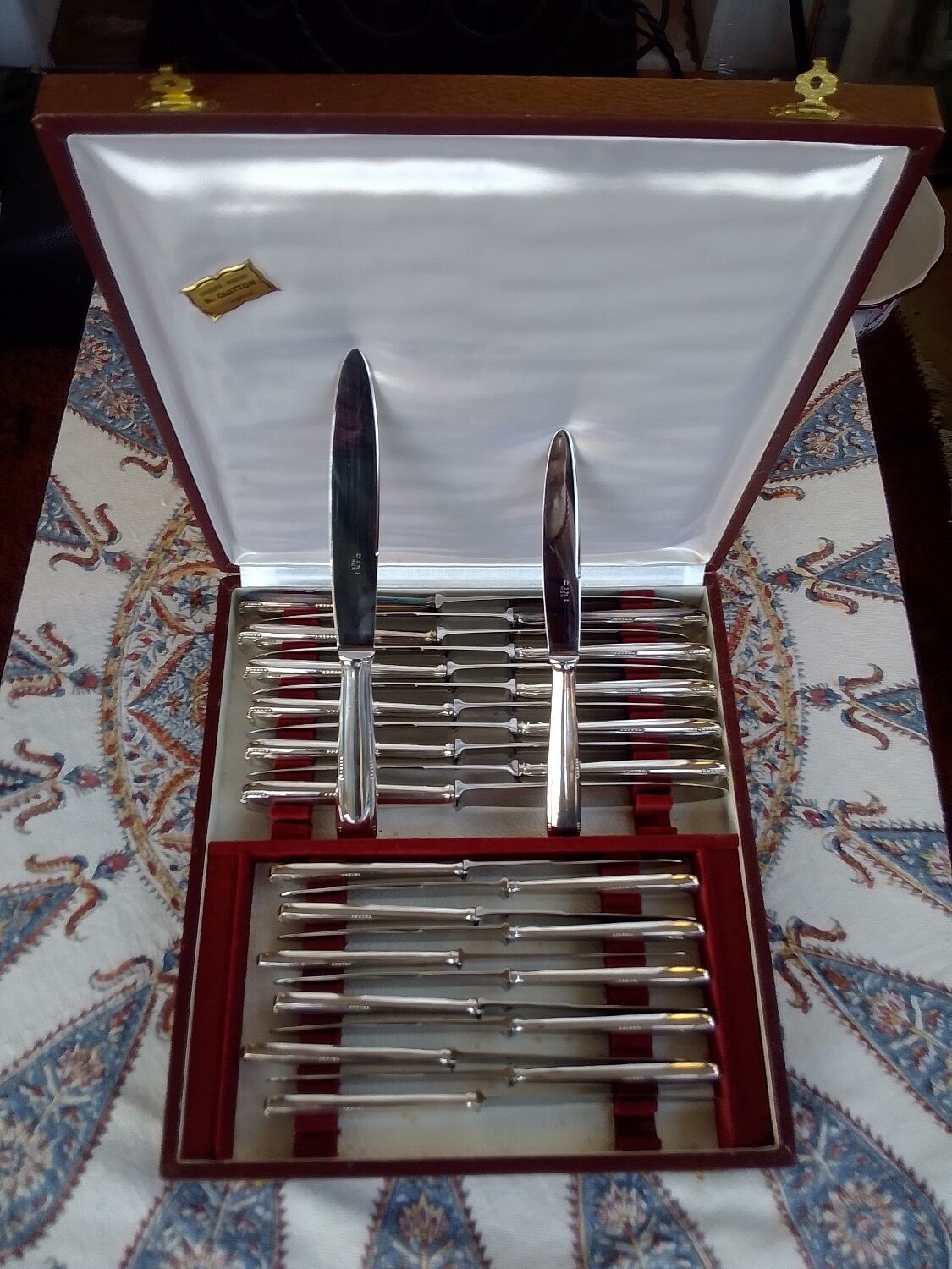 24 Dixi silver metal knives