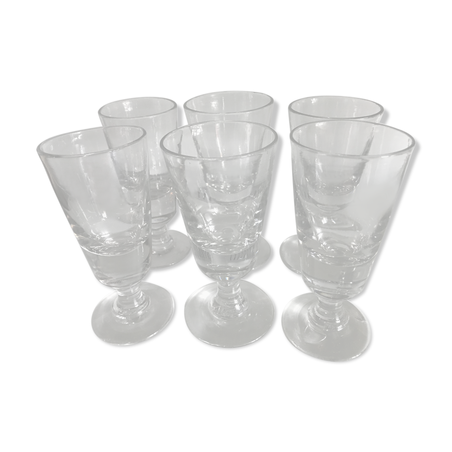 Lot de 6 verres à absinthe, 19ème