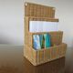 Wall-mounted rattan mail holder 70s