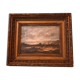 Oil painting and frame early 19th century