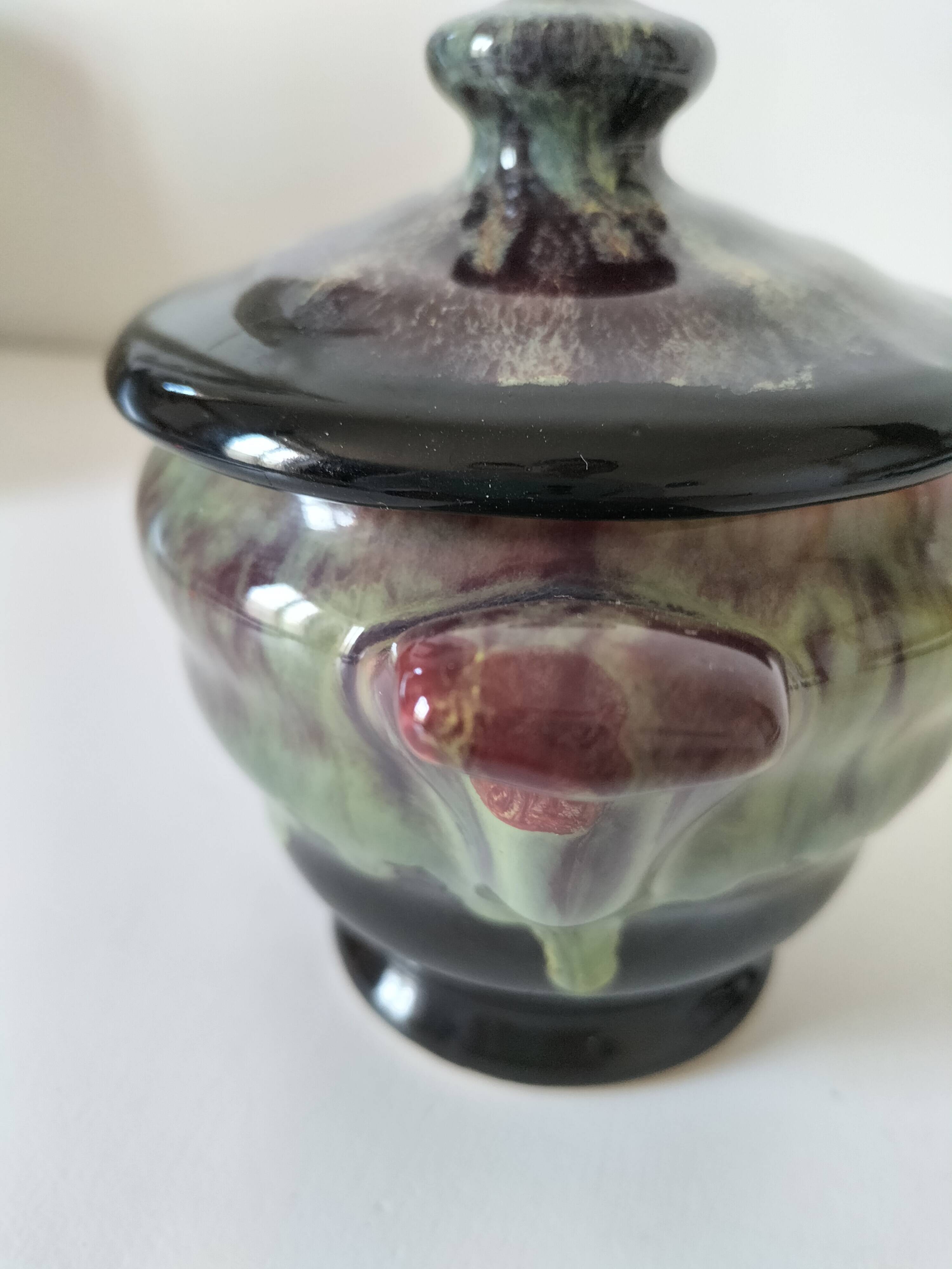 Sucrier en grès flammé – Poterie Petit Massé, Morvan