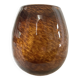 Vase en verre ambré