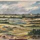 Huile sur toile, Paysage de marais breton, signature à identifier