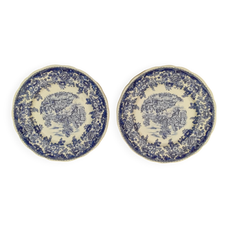 2 assiettes lunéville