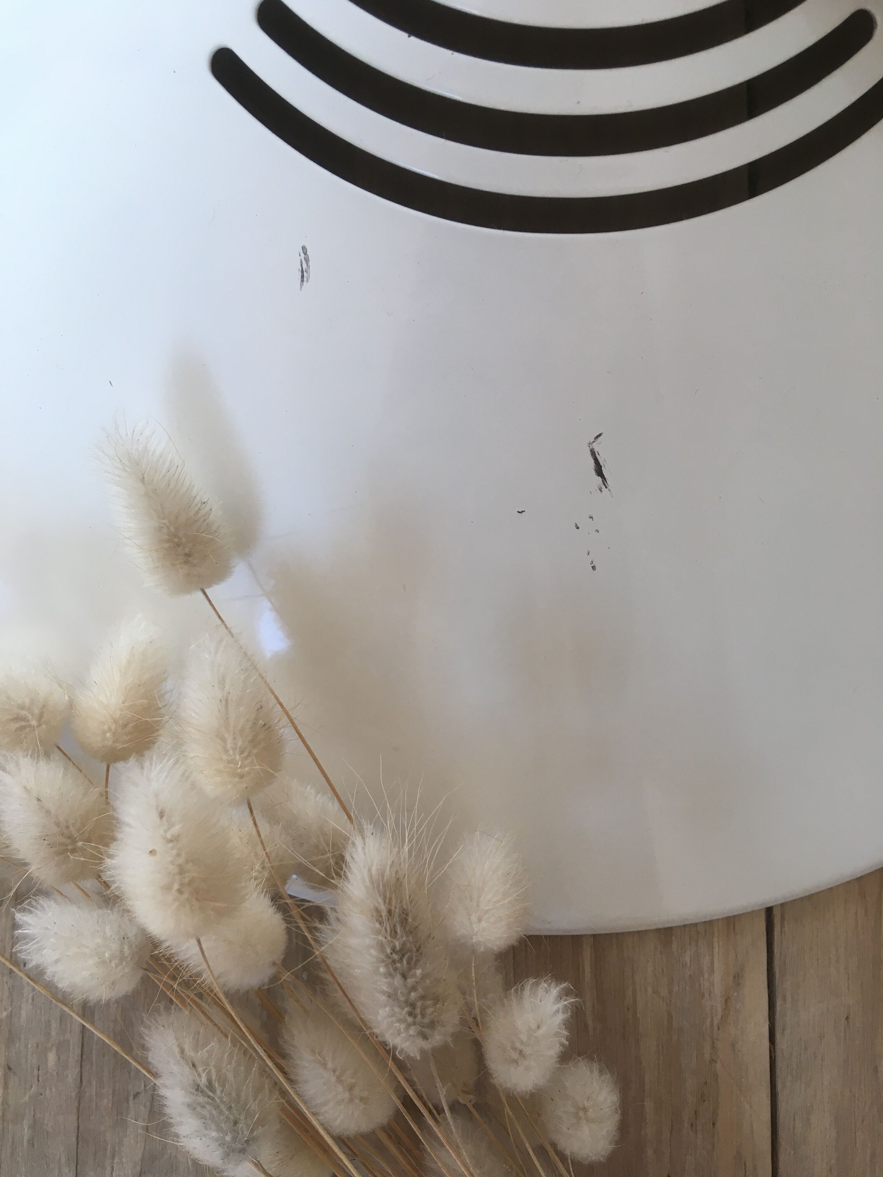 Scandinavian pendant lamp in teak and white metal 70s