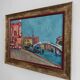 Impressionist painting "Venice", oil on canvas by Olga Milunovic.