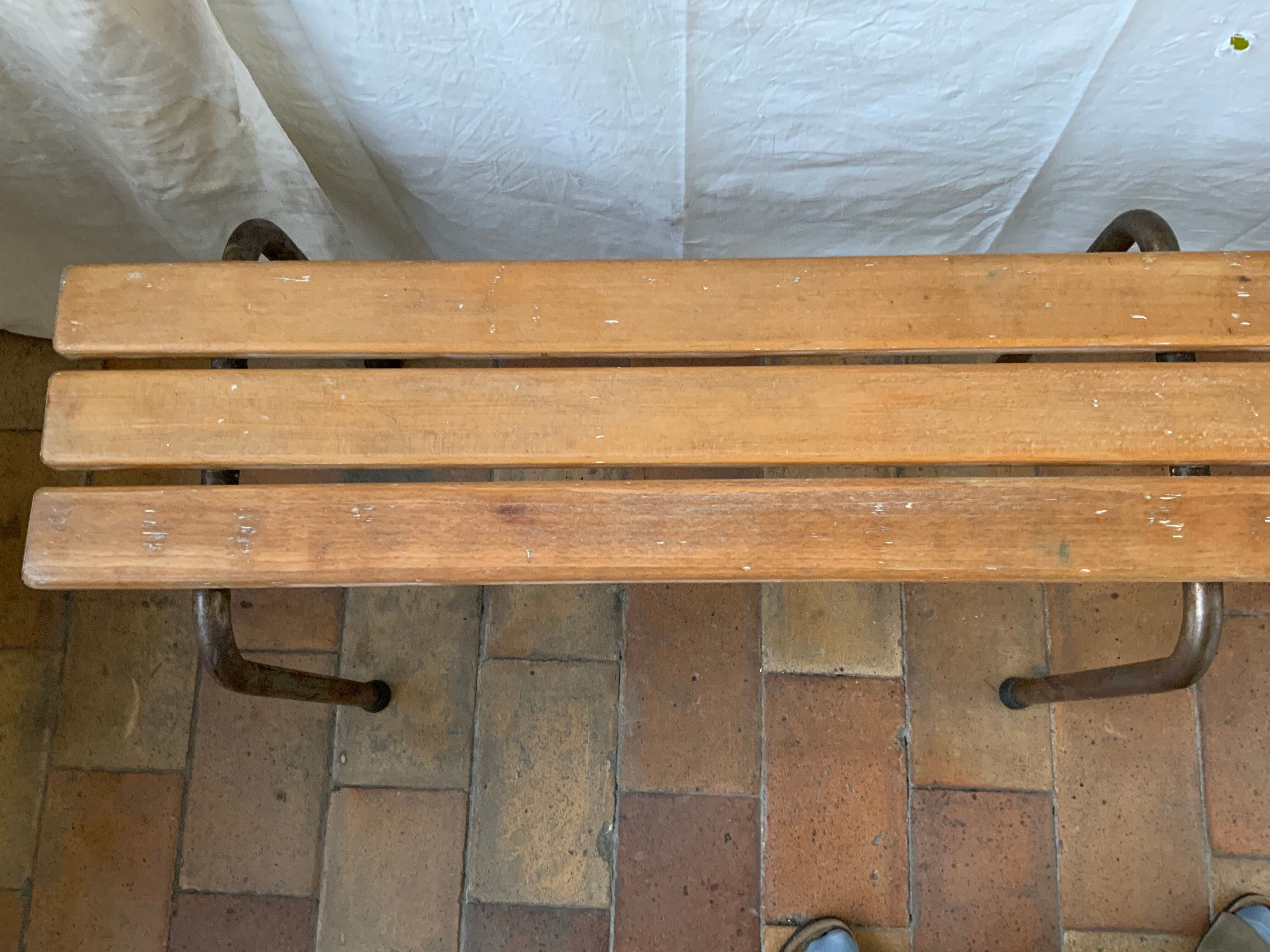 Vintage school bench