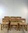 Série de 6 chaises en orme massif maison regain 1970