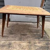 Rope and oak coffee table 1960