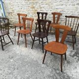 Mismatched bistro chairs