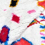 Moroccan Berber Azilal rug with colorful patterns, 1.40x0.98m