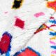 Moroccan Berber Azilal rug with colorful patterns, 1.40x0.98m