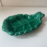 Vallauris ceramic leaf dish