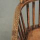 Chaise à épingles anglaise antique, chaise Windsor du début du 19e siècle.