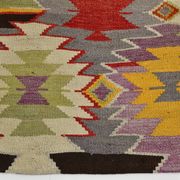 6x10 Geometric Style Vintage Kilim Rug,