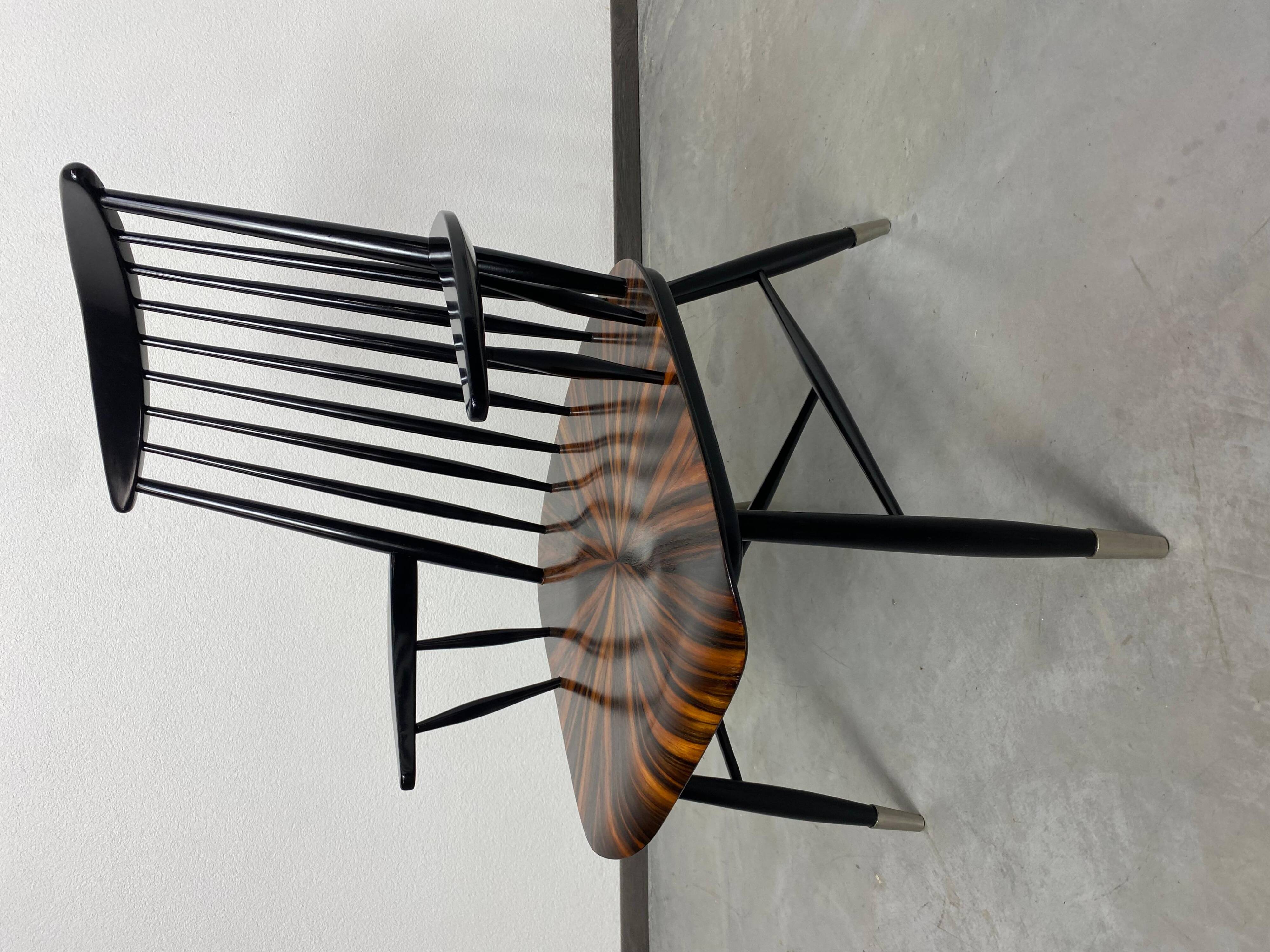 Mid-century Scandinavian design office chair attributed to Ilmari Tapiovaara.