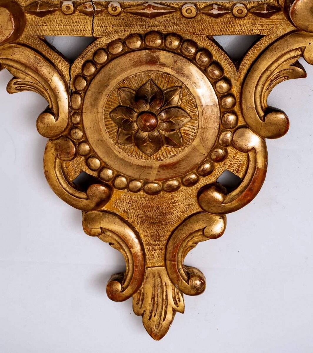 Room mirror - Bridal mirror - gilded wood - period: XVIIIth century