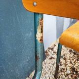 Set of 3 vintage school chairs