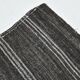 Contemporary Black & Gray Vintage Kilim Rug, 202x244Cm