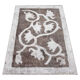 Tapis persan en laine surteinte tissée à la main tapis traditionnel oriental gris - 0.90x139cm