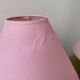 Lot of 2 candy pink bedside lamps