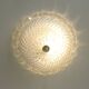 Vintage Murano Glass Sconce: Pearl Glass Wall Lamp / Handmade Flush Mount