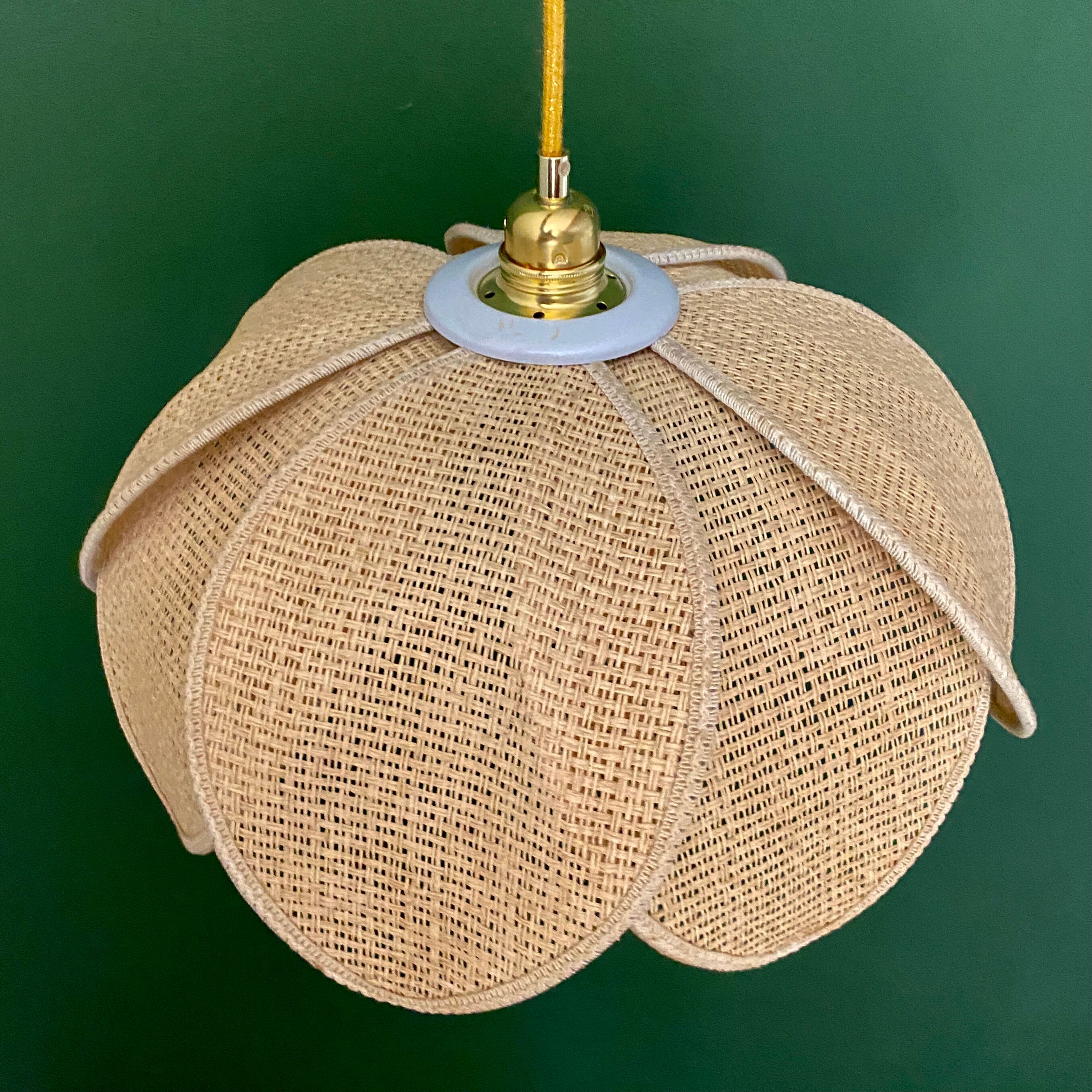 Vintage lotus flower pendant lamp