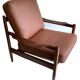 Pair of Scandinavian Teak and Leather Armchairs, 1960s