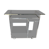 Table en plexiglas vintage David Lange